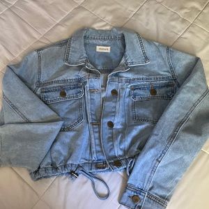 Cropped Blue Jean Jacket